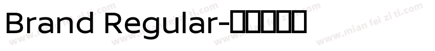 Brand Regular字体转换